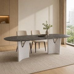 Infinitree Grey Luxury Stone Dining Table
