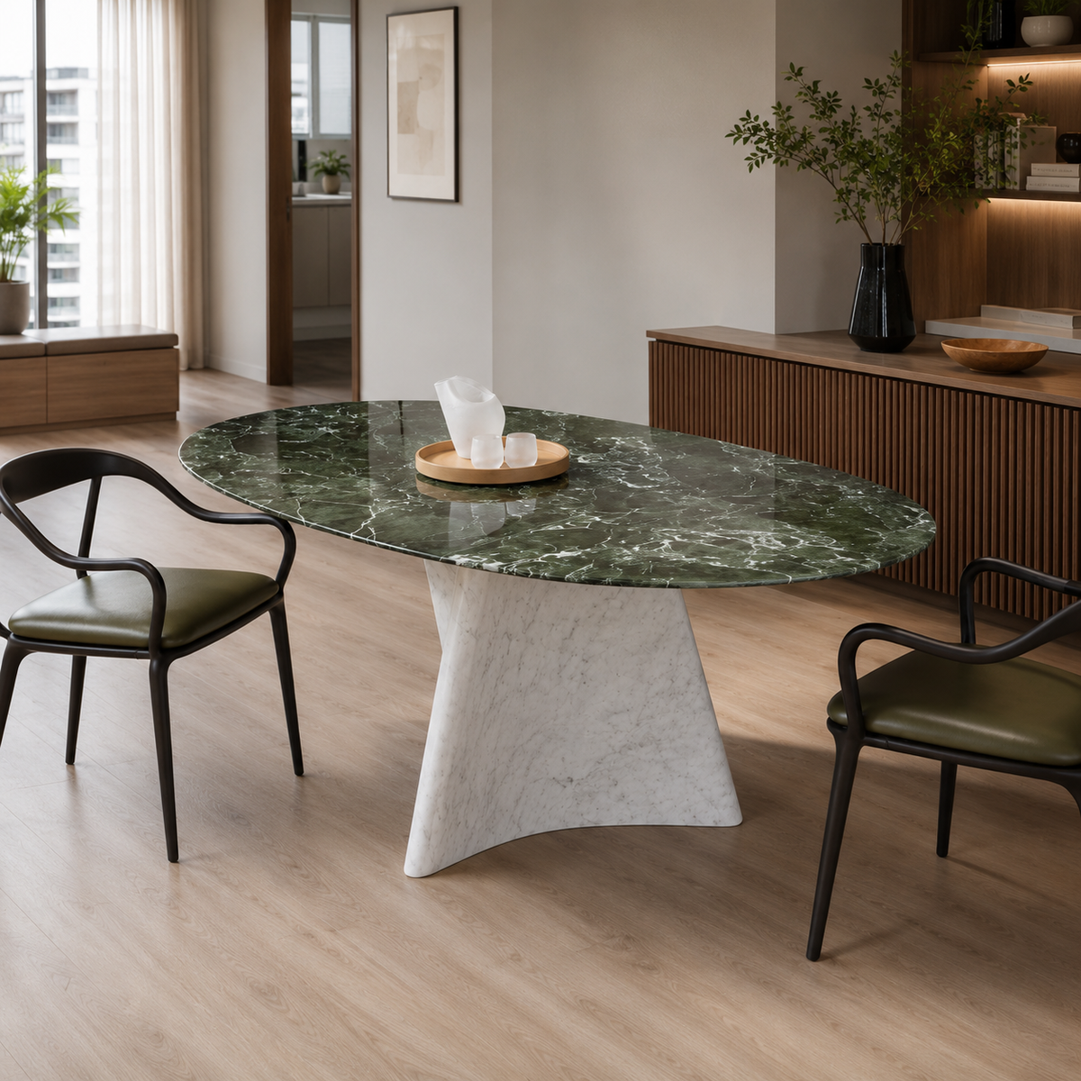 Lepantelle Rosso Lepanto Round Dining Table
