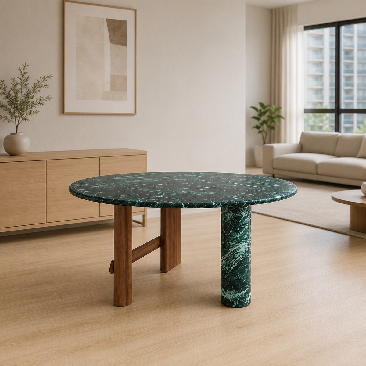Glory Round Luxury Stone Dining Table