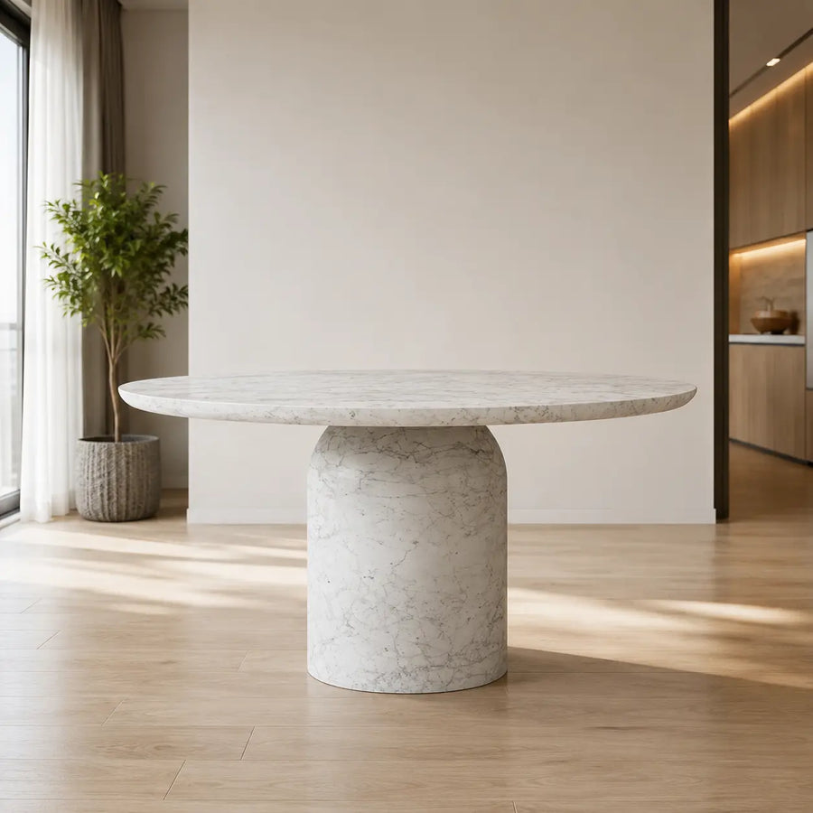 Samo Round Luxury Stone Dining Table