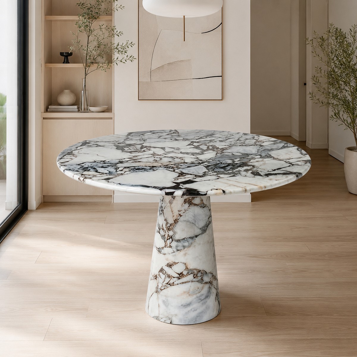 Caldria Round Luxury Stone Dining Table