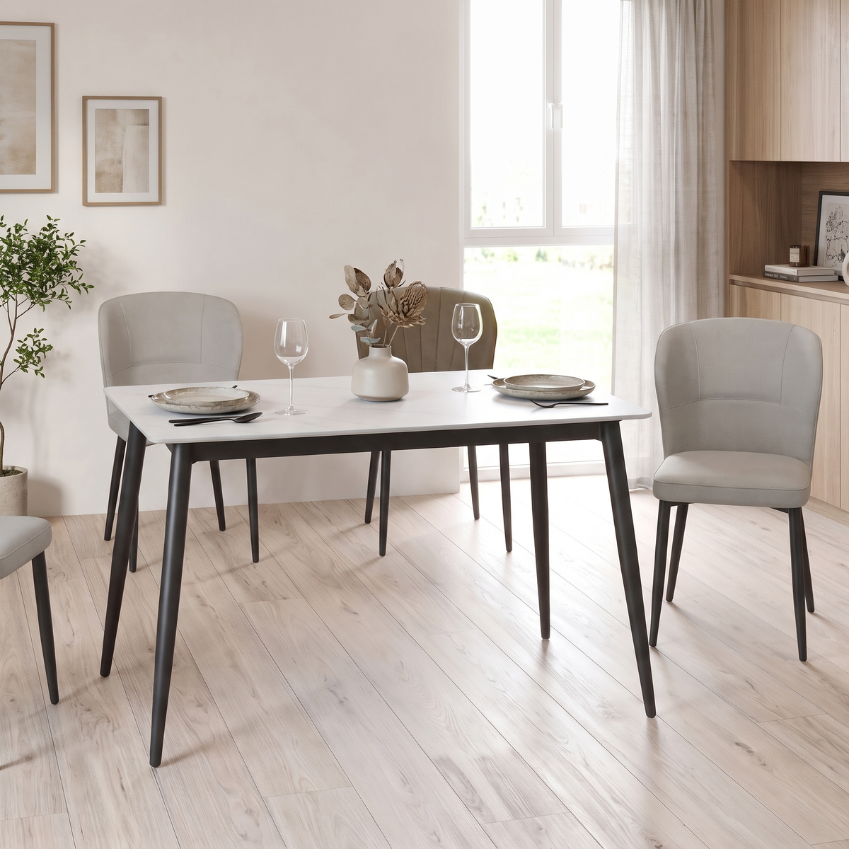 Elaria Sintered Stone Dining Table