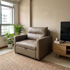 Novera Leather Sofa Bed