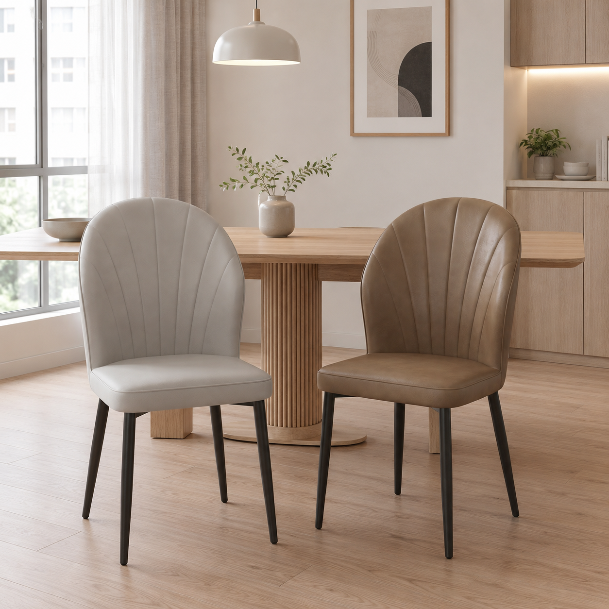 Elaria Sintered Stone Dining Set (1+4)