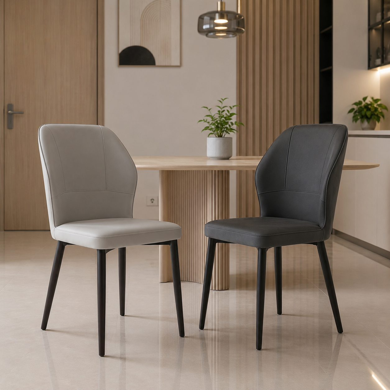 Elaria Sintered Stone Dining Set (1+4)