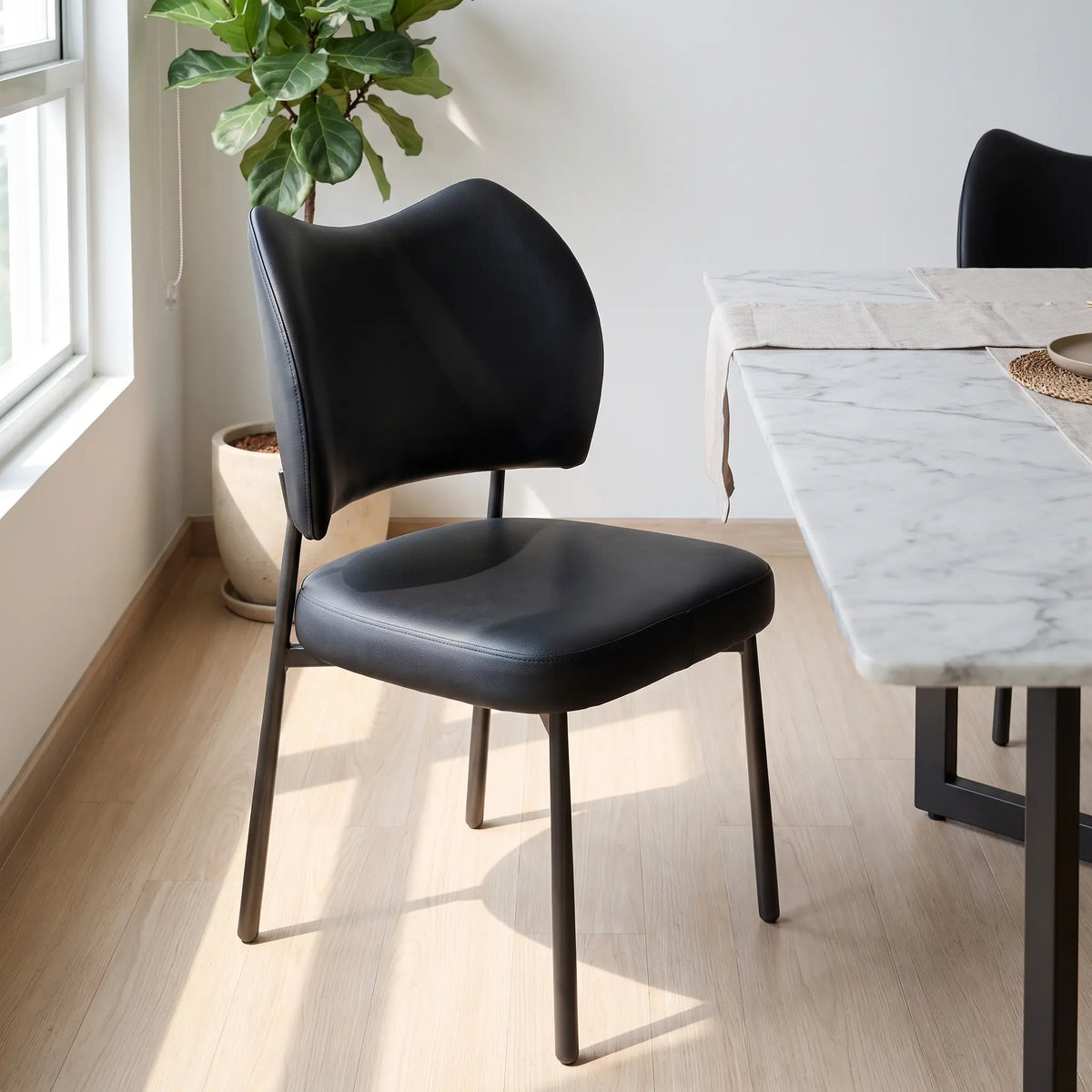 Brevanto Leather Dining Chair