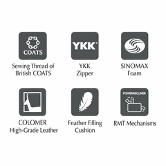 Celaro Genuine Leather Recliner Sofa MB
