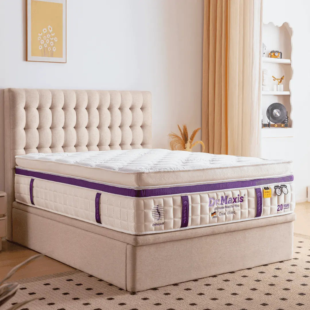 Megafurniture | Dr.Maxis Cool Violet 15 Inch Pocketed Spring Mattress | Mattress