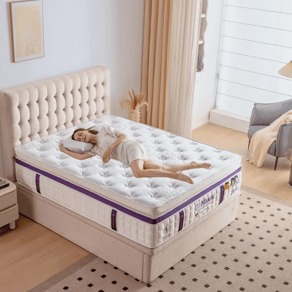 Megafurniture | Dr.Maxis Cool Violet 15 Inch Pocketed Spring Mattress | Mattress