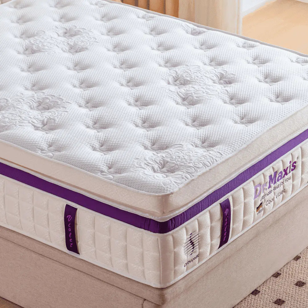 Megafurniture | Dr.Maxis Cool Violet 15 Inch Pocketed Spring Mattress | Mattress
