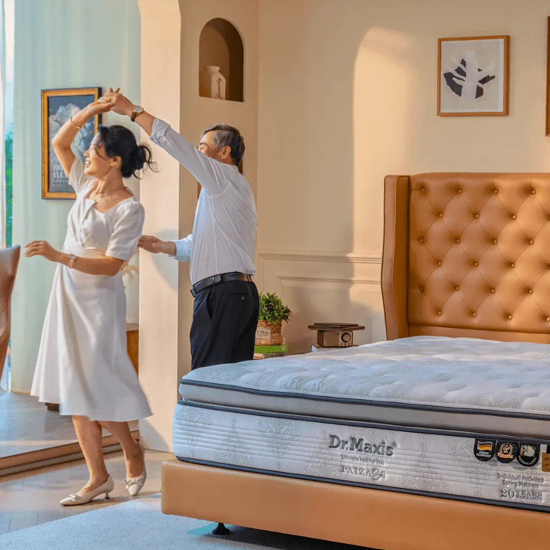 Megafurniture | Dr.Maxis Paiza Gold 14 Inch Pocketed Spring Mattress | Mattress