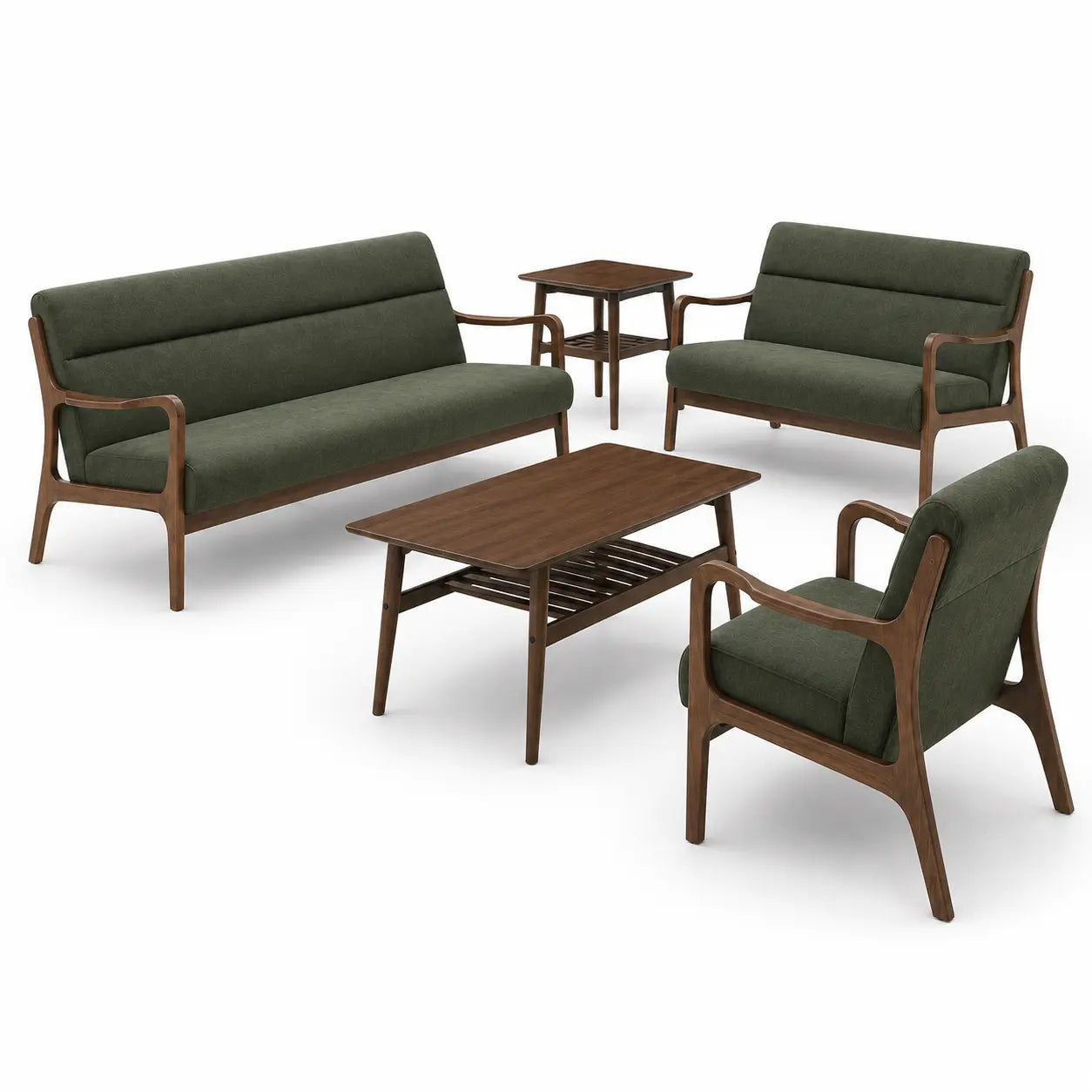 Ysaro Wooden Fabric Sofa ACE