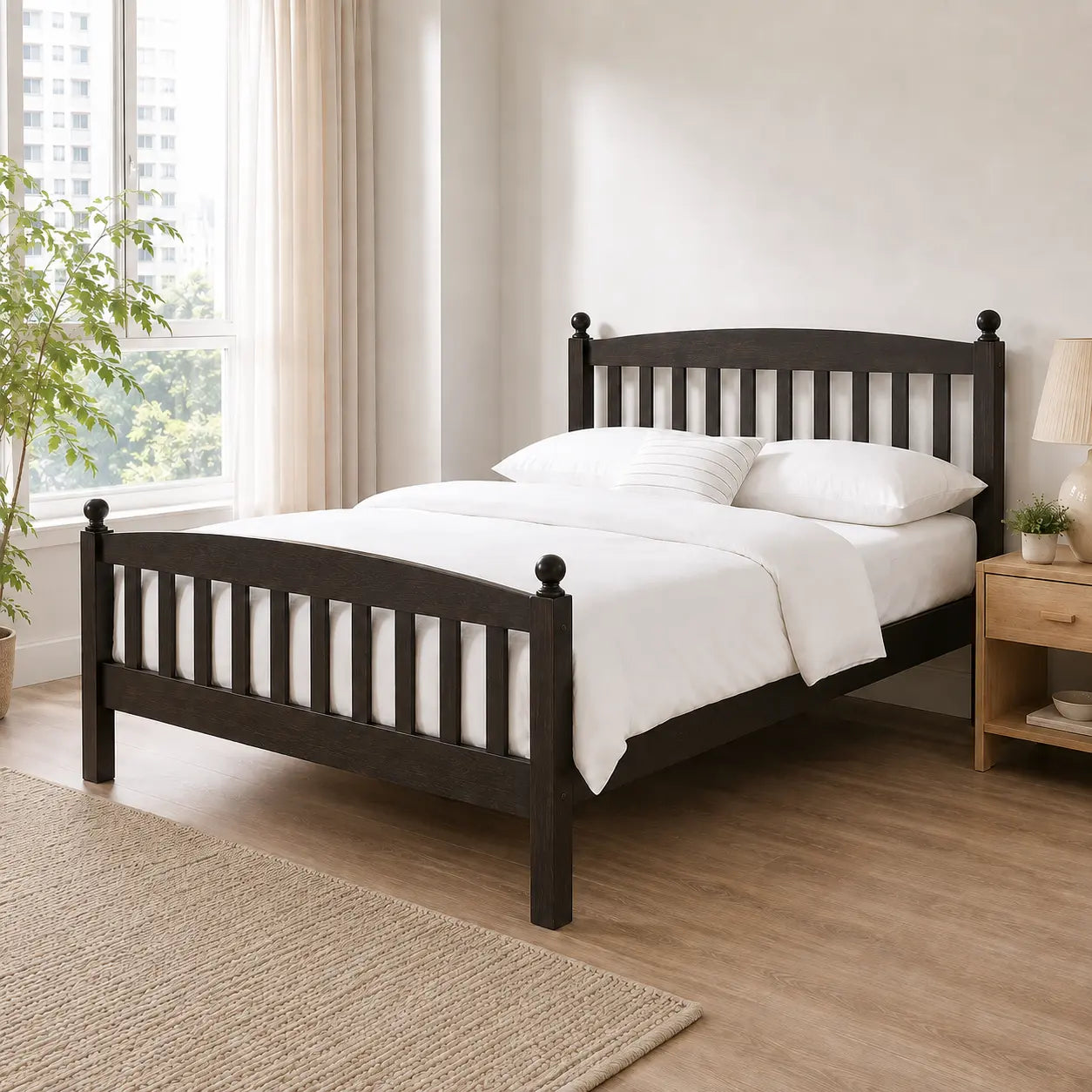 Mirelan Wooden Bed Frame (Queen Size) ACE