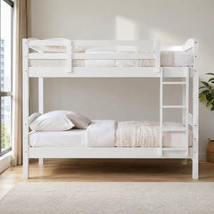Korven White Wooden Double Decker Bed ACE
