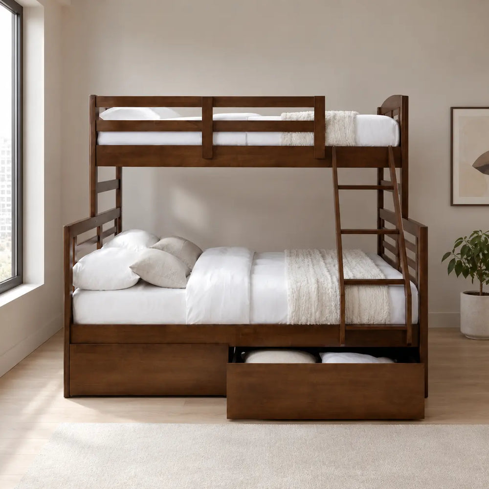 Mardelle Wooden Double Decker Bed Frame ACE