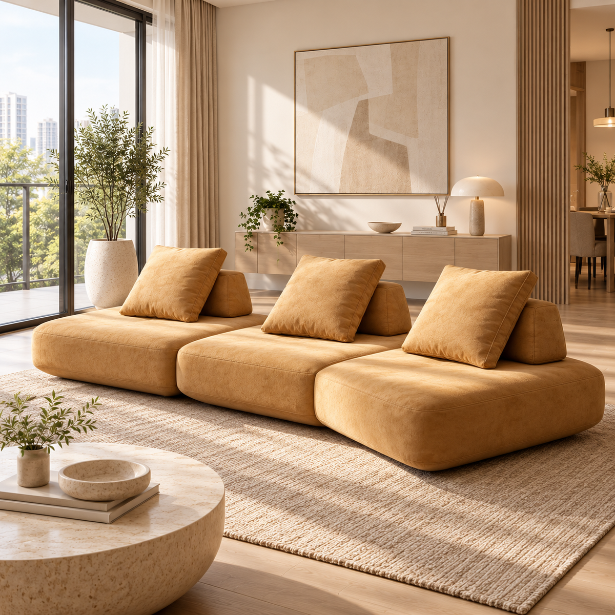 Norevin Fabric Sofa