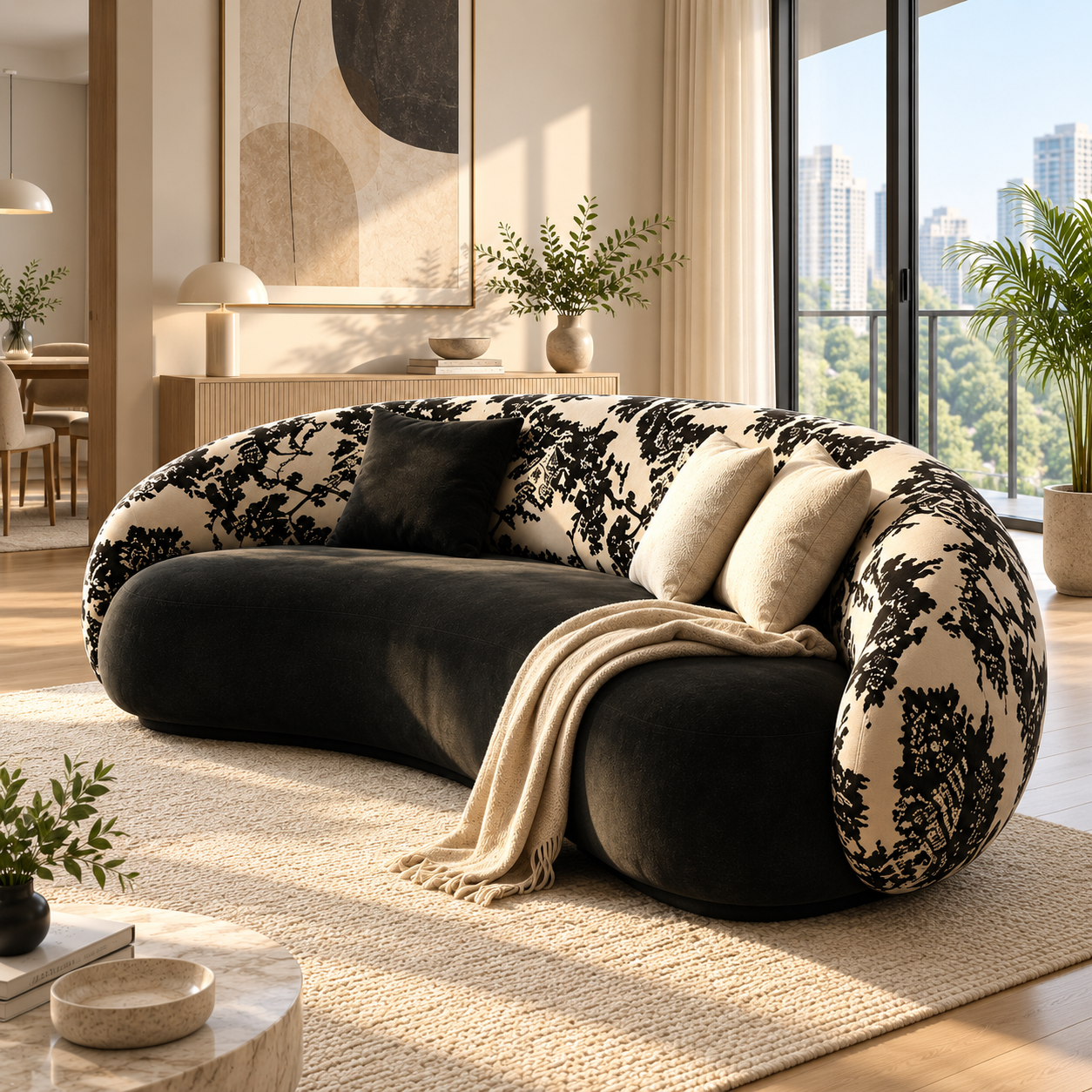 Sorevin Fabric Sofa