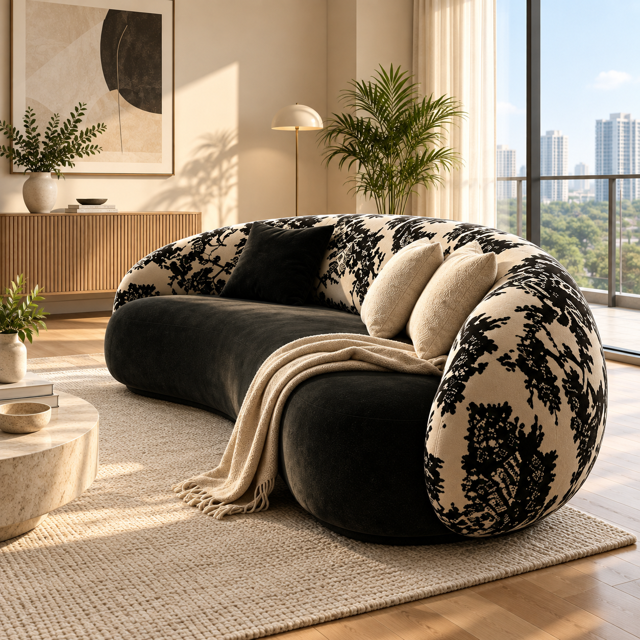 Sorevin Fabric Sofa