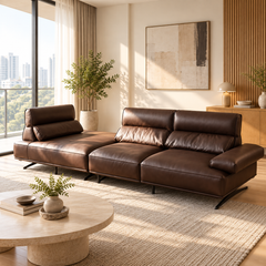 Vassaro Leather Sofa
