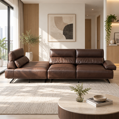 Vassaro Leather Sofa