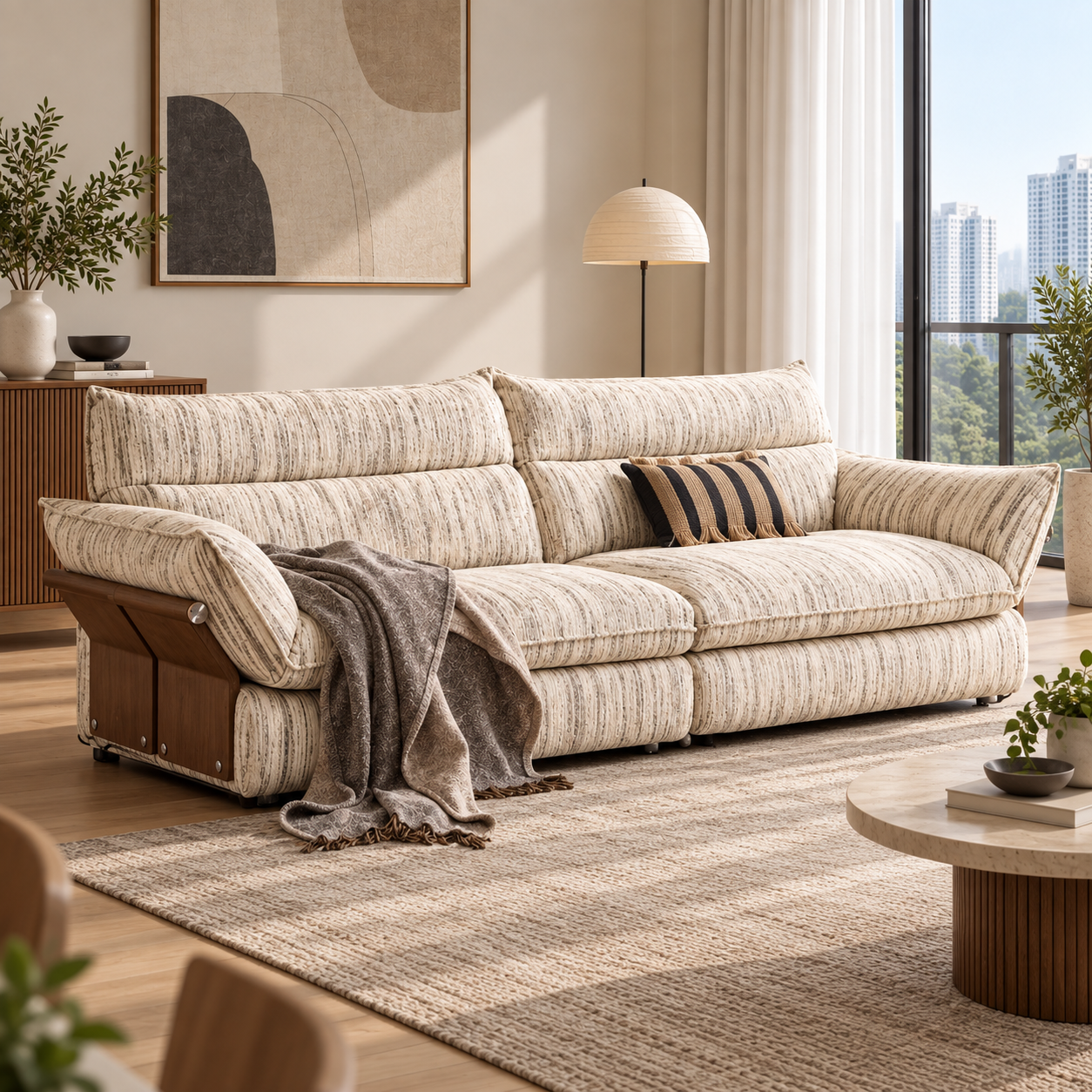 Delsaro Fabric Sofa