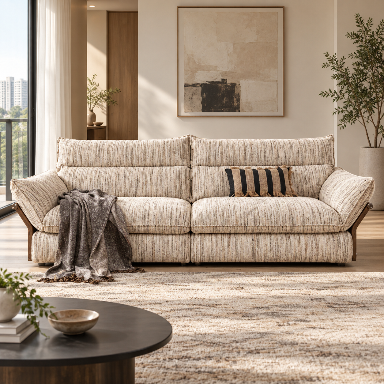 Delsaro Fabric Sofa
