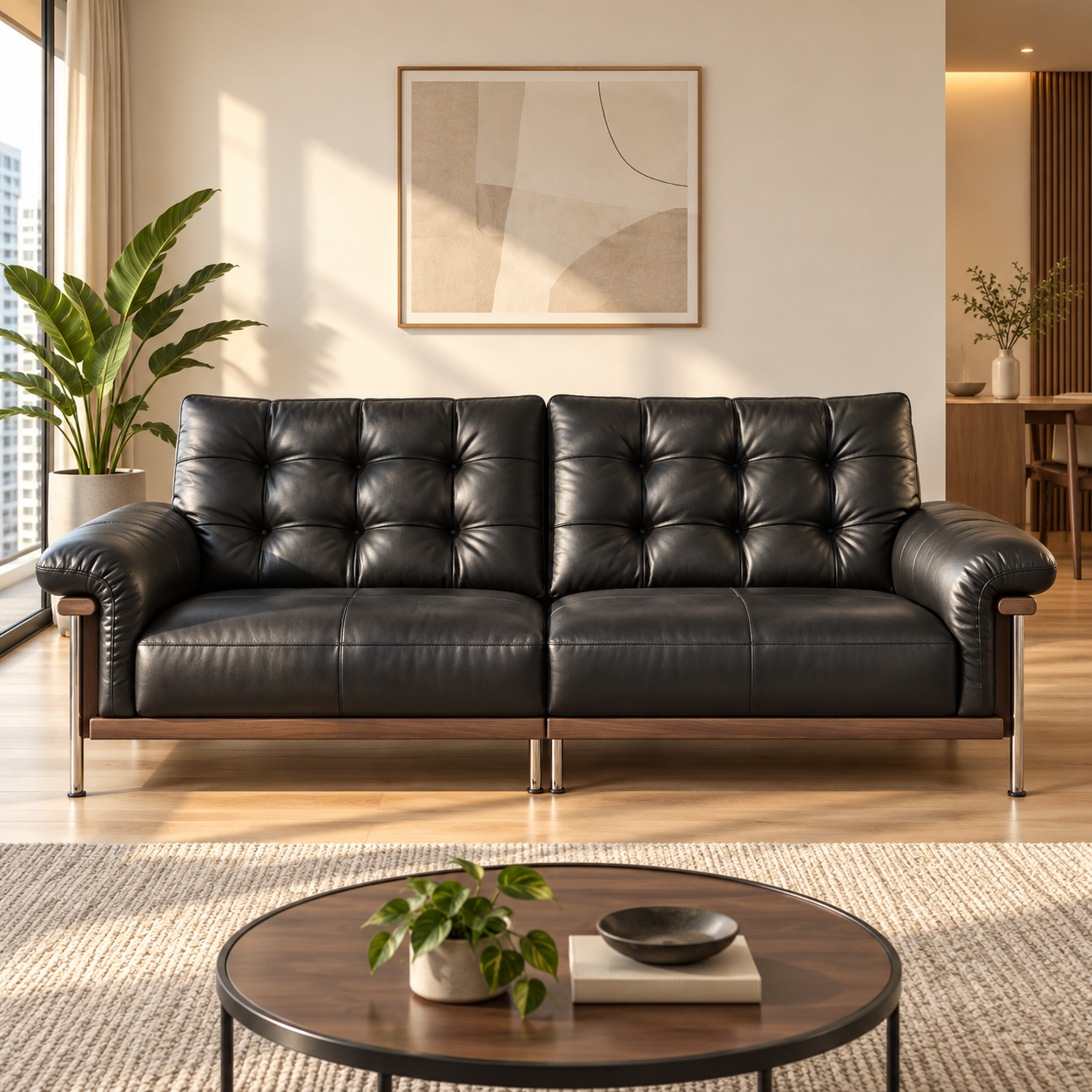 Mavique Leather Sofa