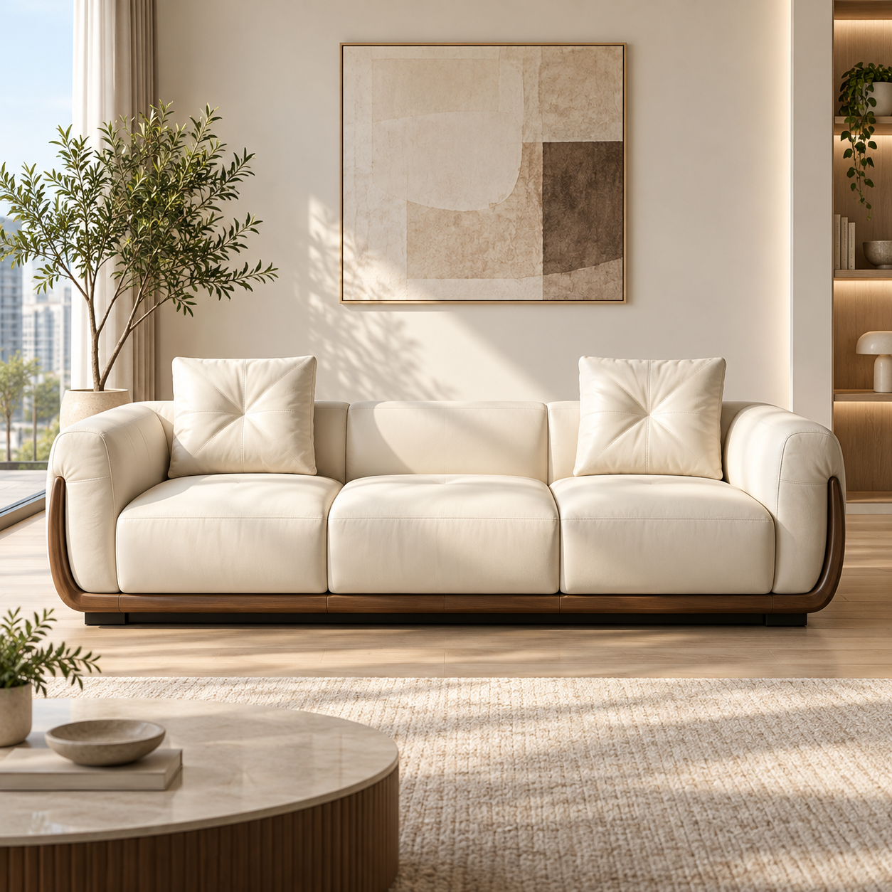 Nerano Genuine Leather Sofa