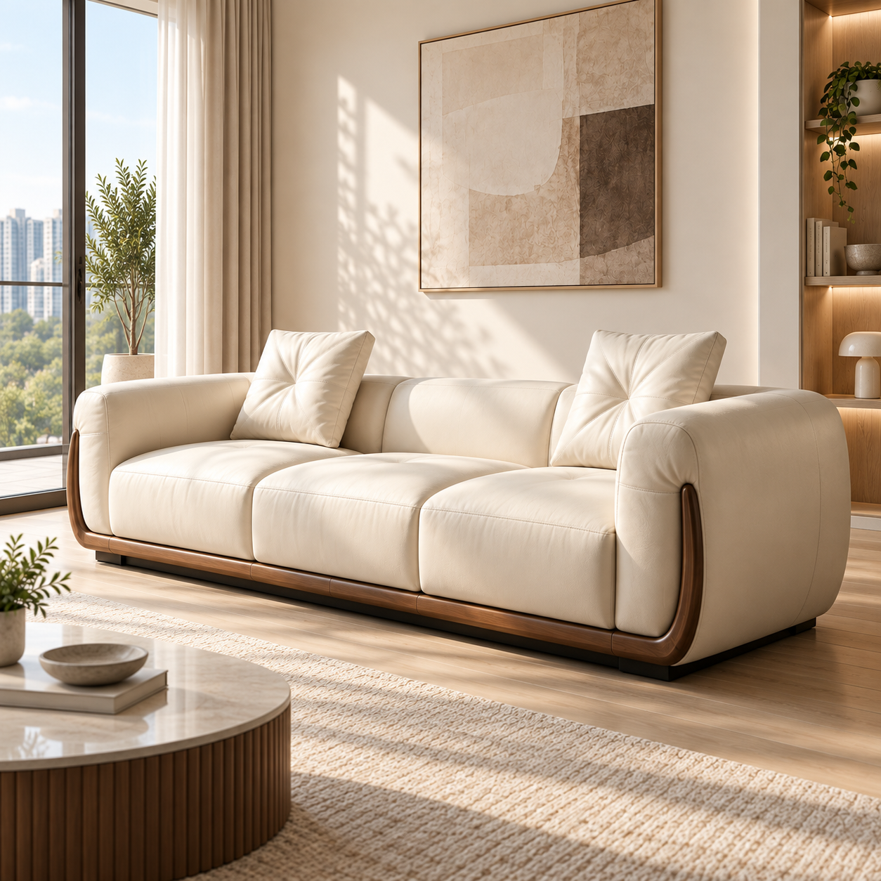 Nerano Genuine Leather Sofa