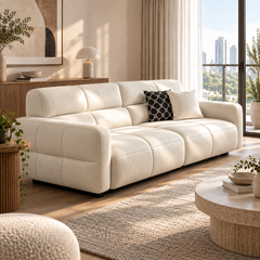 Dervane Leather Sofa