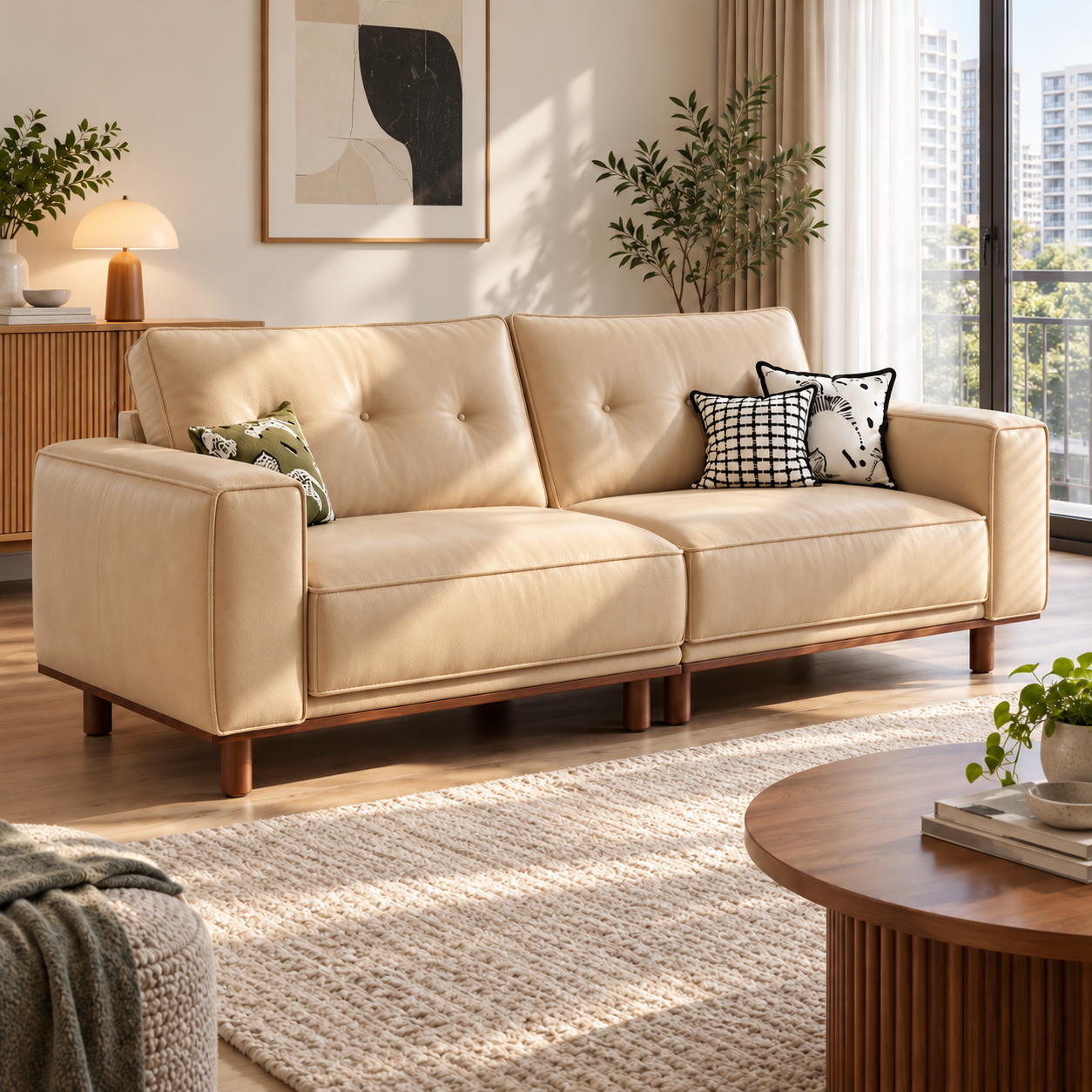 Ordelin Leather Sofa
