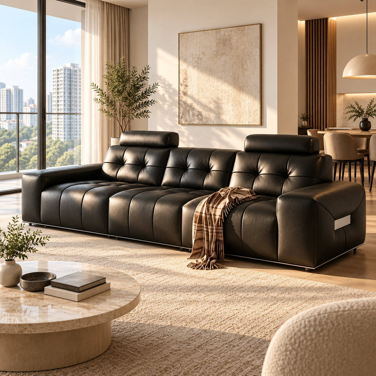 Breslin Leather Sofa