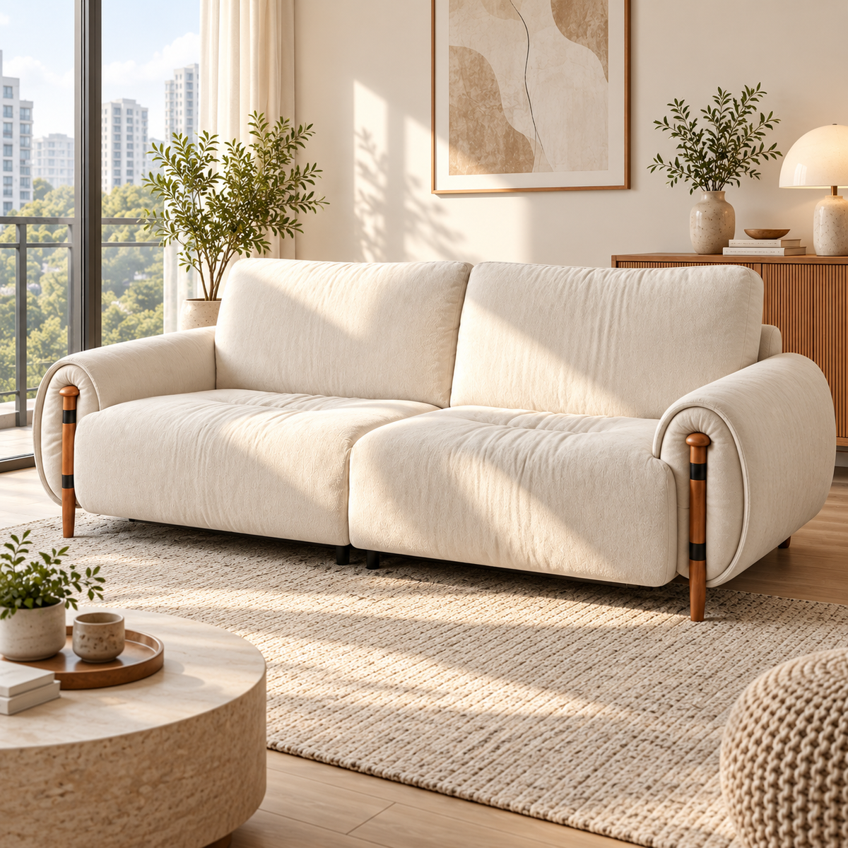 Evaris Fabric Sofa