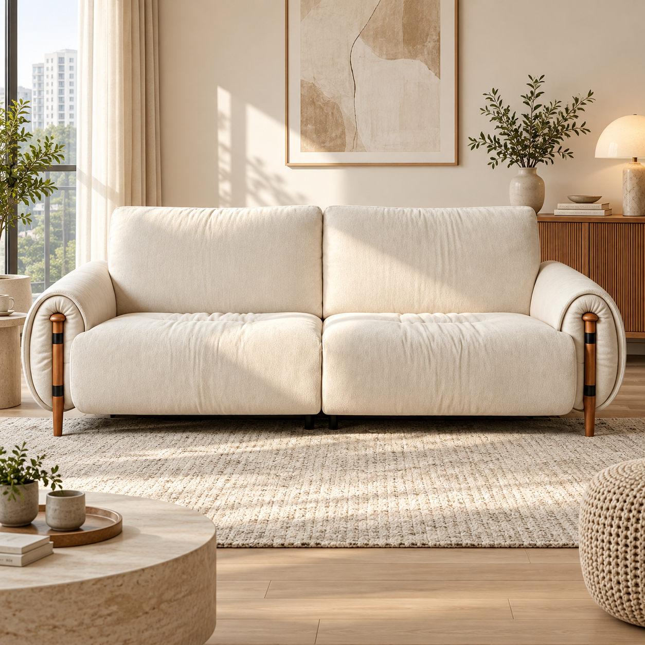 Evaris Fabric Sofa