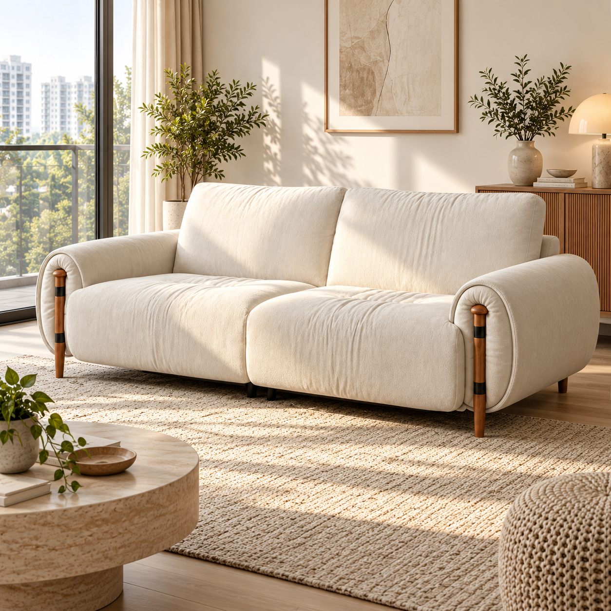 Evaris Fabric Sofa