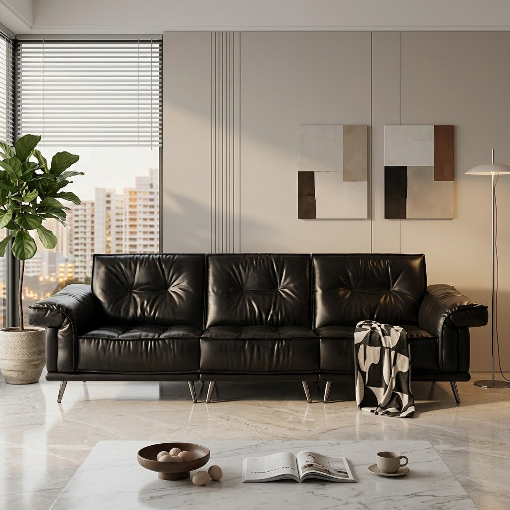 Hestaro Leather Sofa