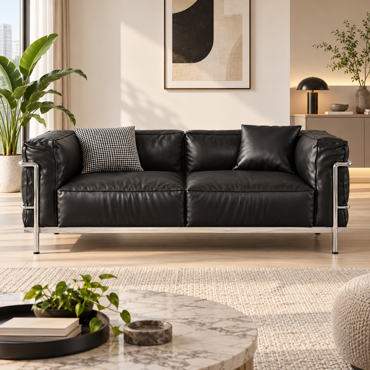 Lumeran Leather Sofa