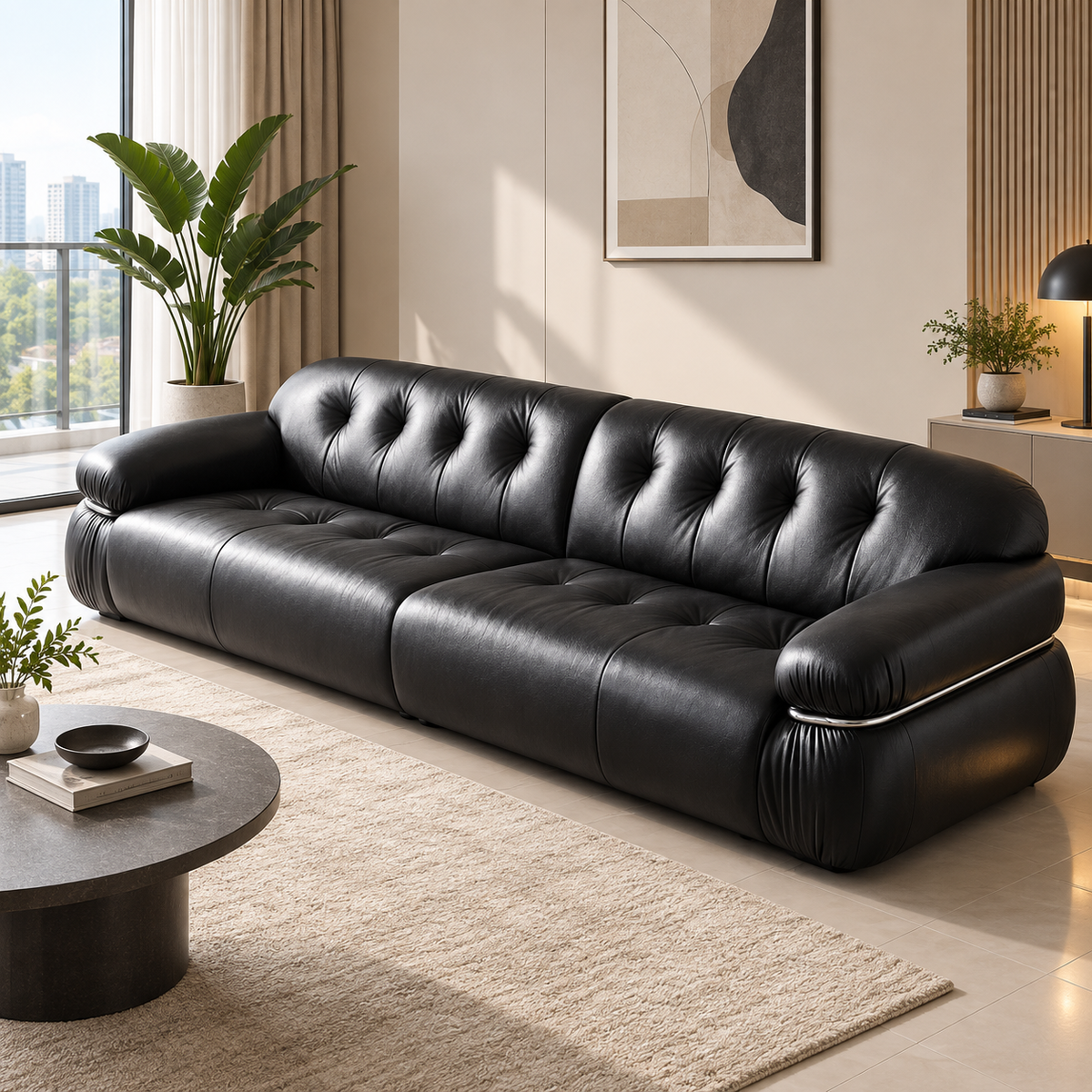 Mordane Leather Sofa