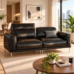 Peravin Leather Sofa