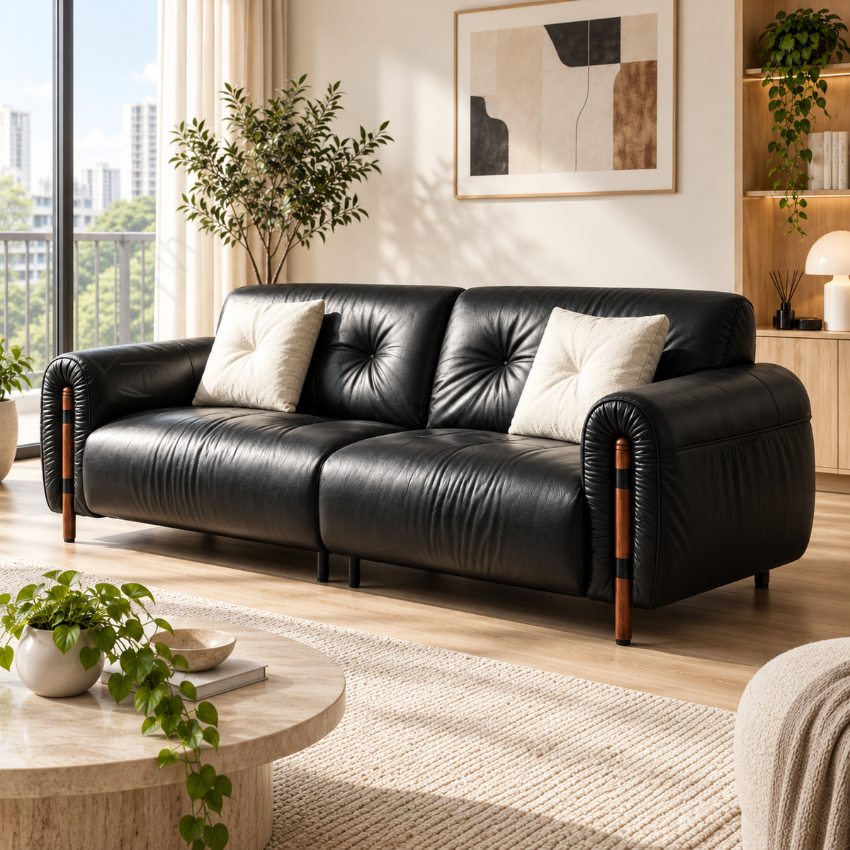 Quistra Leather Sofa