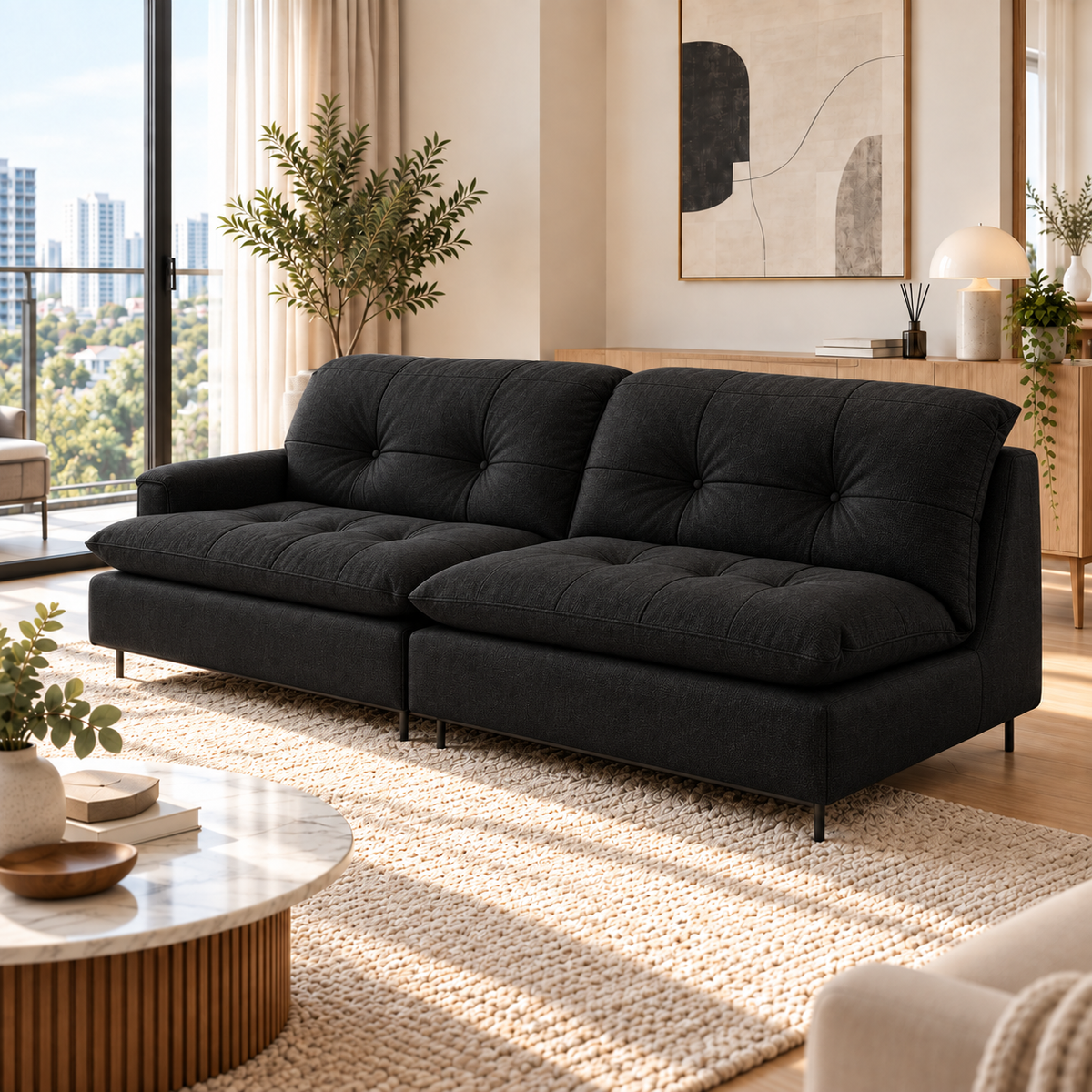 Sestine Fabric Sofa