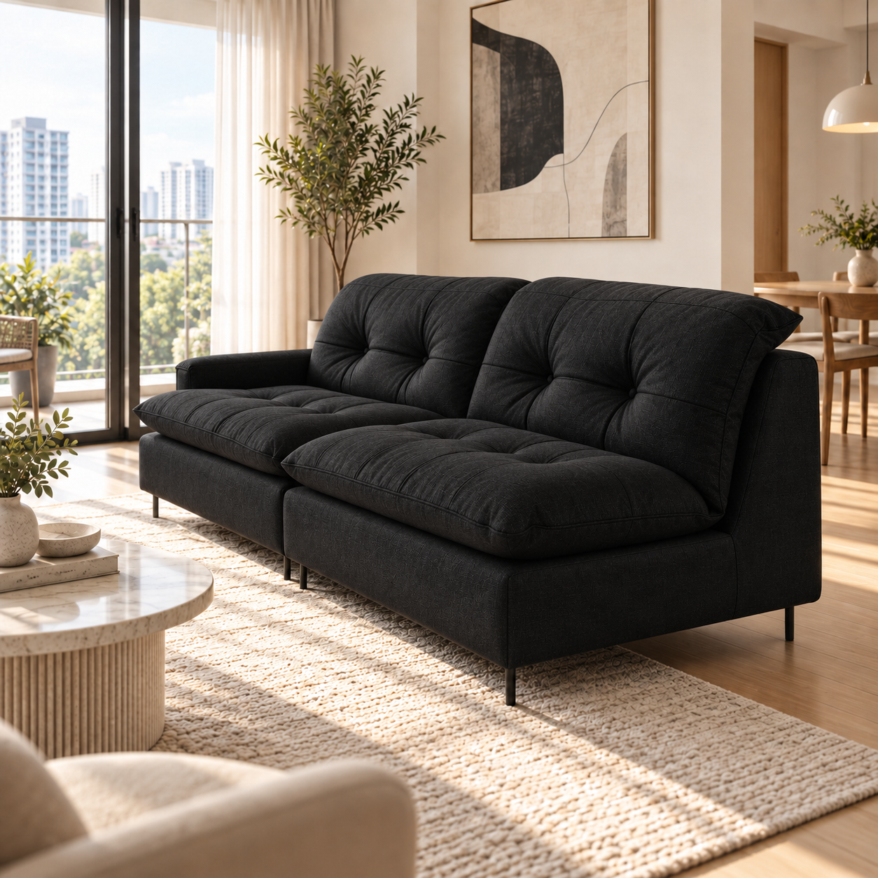 Sestine Fabric Sofa