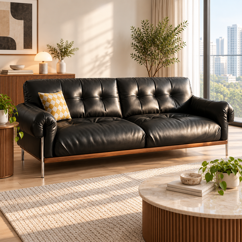 Tariane Leather Sofa
