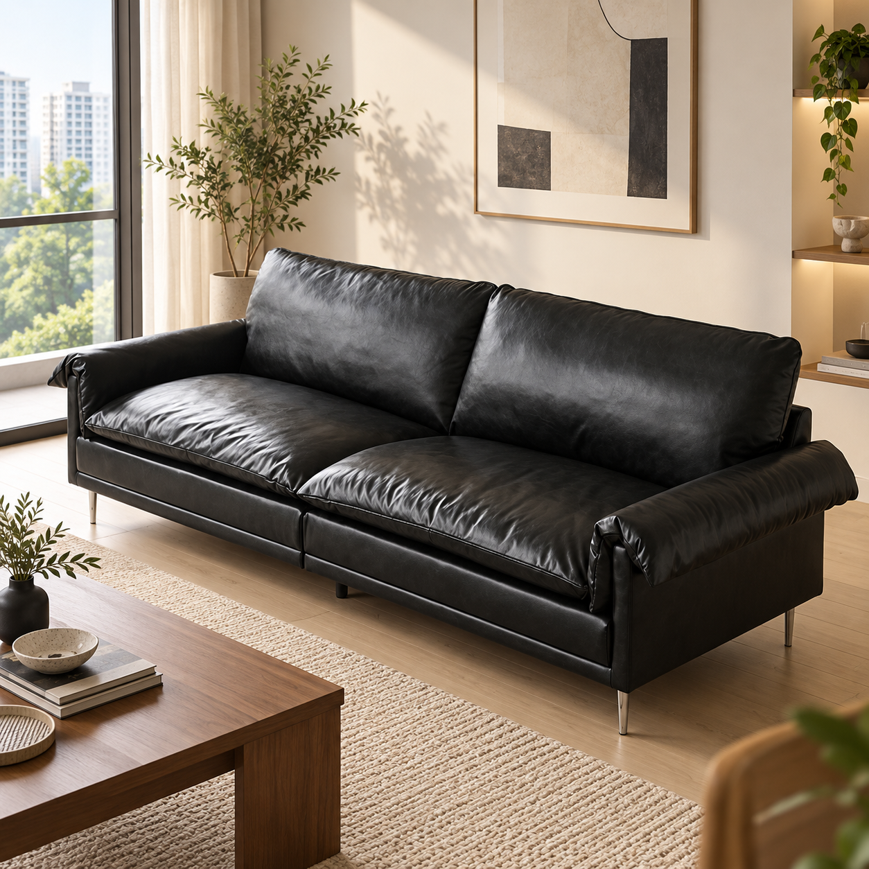 Vensaro Leather Sofa