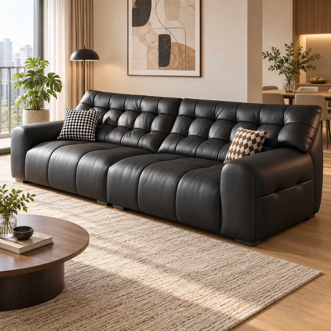 Xandrel Leather Sofa