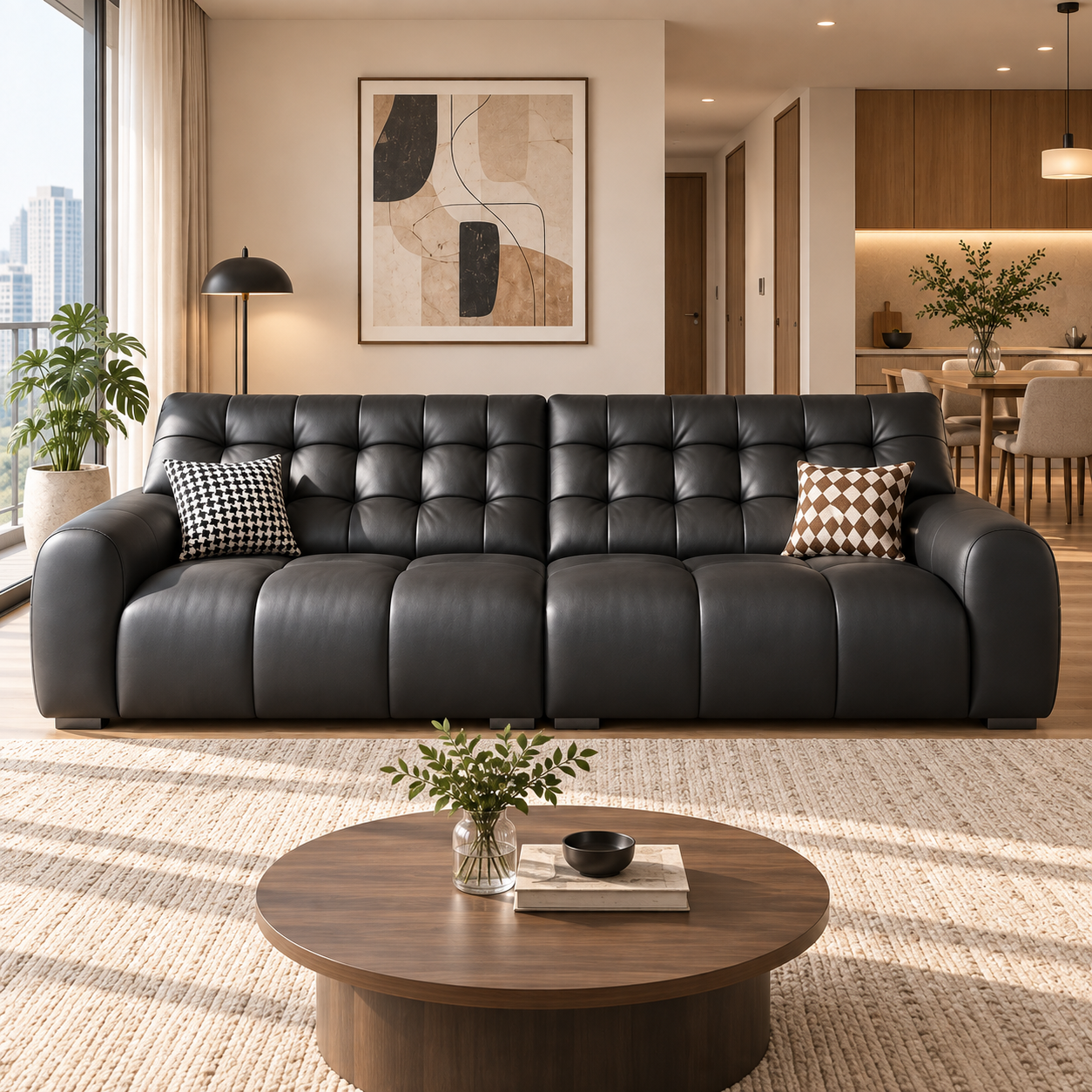 Xandrel Leather Sofa