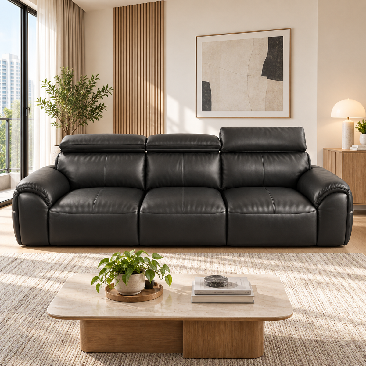 Esmere Leather Sofa