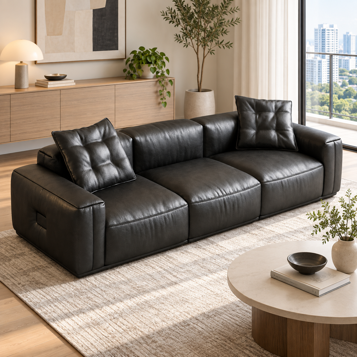 Haldane Leather Sofa