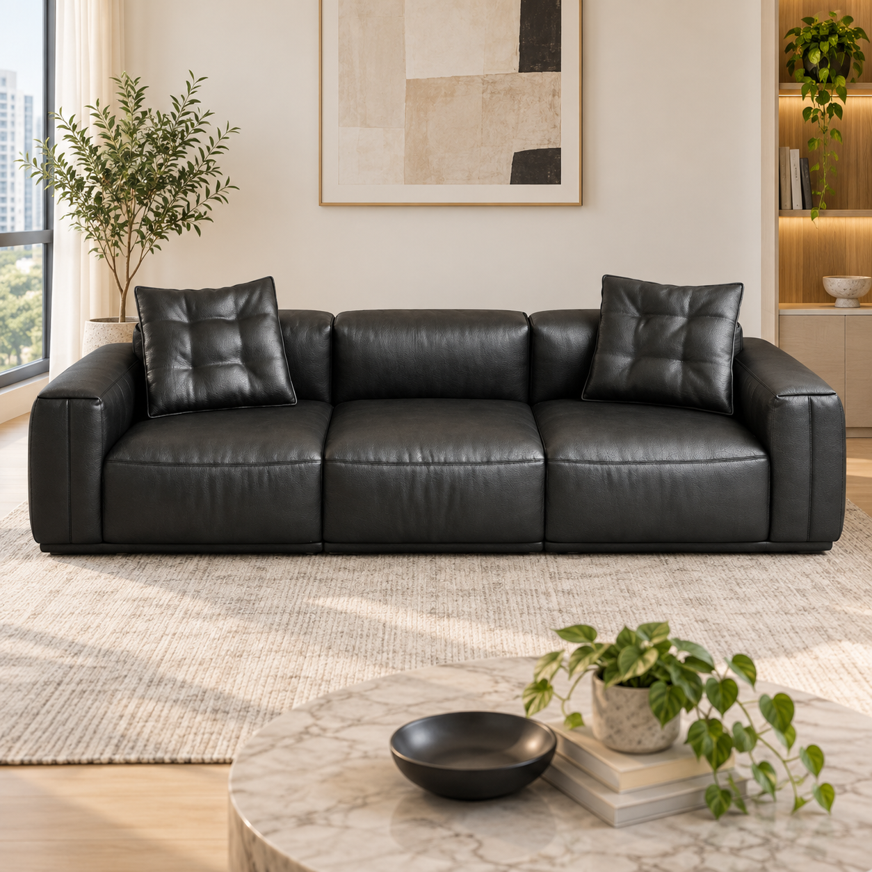 Haldane Leather Sofa