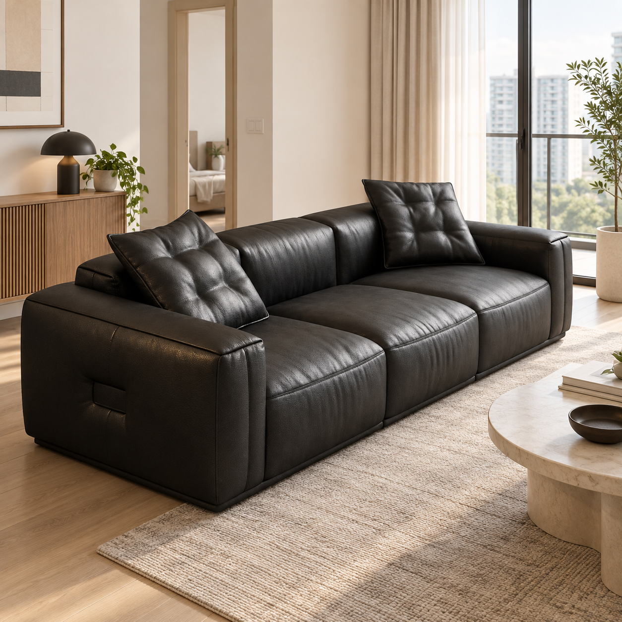 Haldane Leather Sofa